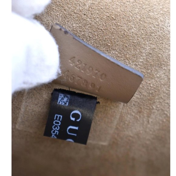 GUCCI  Dionysus Mini GG Supreme Canvas Crossbody Bag Beige - Picture 10 of 11